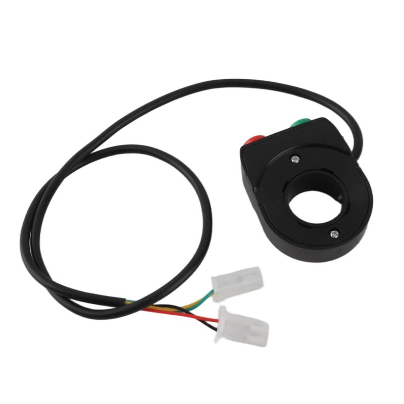 EVGATSAUTO مفتاح مصباح السيارة EVGATSAUTO، 12 فولت زر مقبض مفتاح تشغيل وإيقاف لمقود الدراجة النارية سكوتر مفتاح تشغيل مقود الدراجة النارية زر جرس الدراجة النارية - Image 3